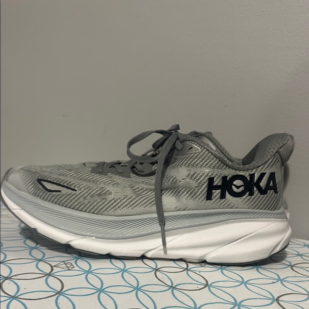 Hoka Gray Athletic Sneakers